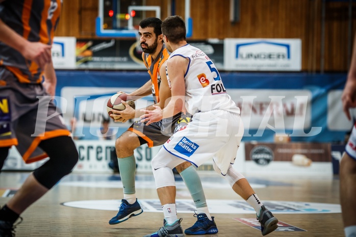 Basketball, ABL 2018/19, Grunddurchgang 13.Runde, Oberwart Gunners, Klosterneuburg Dukes, Edin Bavcic (13)