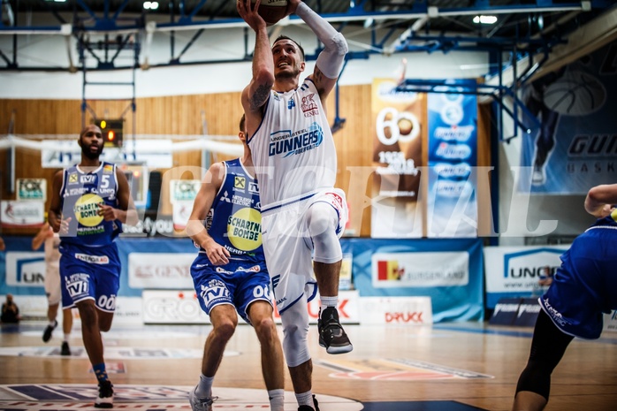 Basketball, ABL 2018/19, Grunddurchgang 17.Runde, Oberwart Gunners, Gmunden Swans, Hayden Thomas Lescault (11)