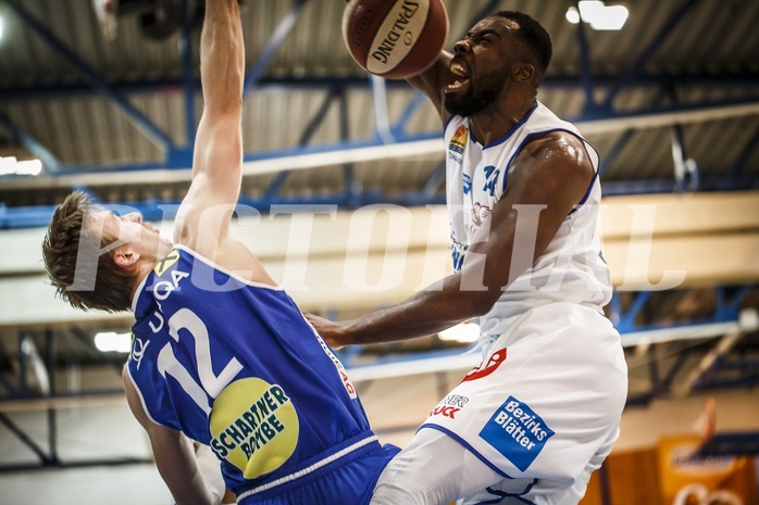 Basketball, ABL 2018/19, Grunddurchgang 17.Runde, Oberwart Gunners, Gmunden Swans, Christopher Tawiah (14)