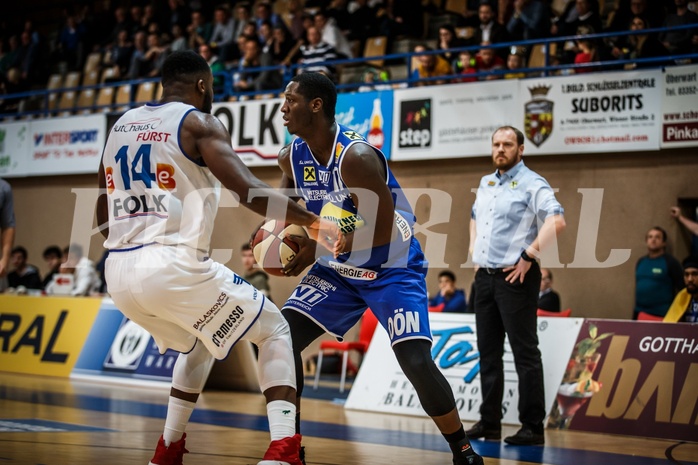 Basketball, ABL 2018/19, Grunddurchgang 17.Runde, Oberwart Gunners, Gmunden Swans, Torrion Brummitt (17)
