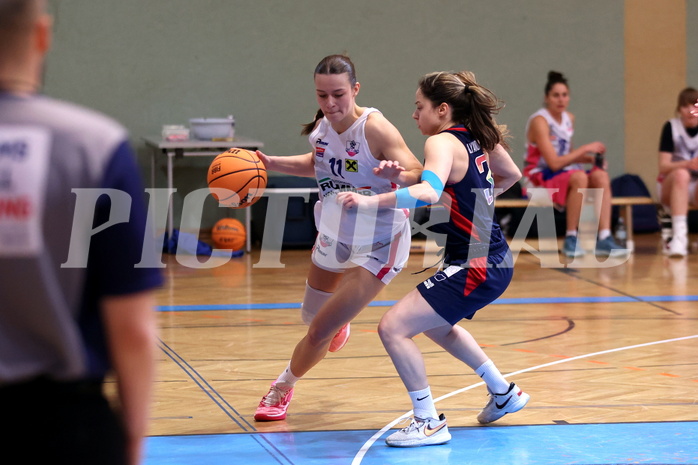 20.03.2024, Graz, Unionhalle A, Basketball Damen Superliga 2023/24, Semifinale, UBSC-DBBC Graz - SKN St. Pölten Frauen,  
