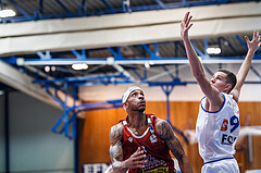 Basketball, Admiral Basketball Superliga 2019/20, Grunddurchgang 8.Runde, Oberwart Gunners, Traiskirchen Lions, Shawn L. Ray (6)