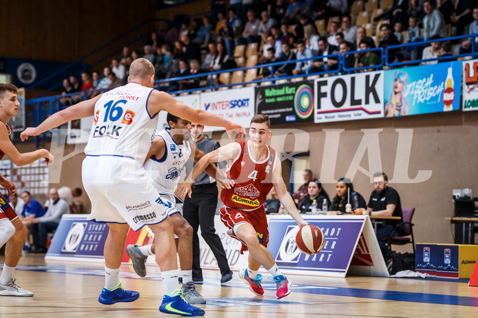 Basketball, Admiral Basketball Superliga 2019/20, Grunddurchgang 8.Runde, Oberwart Gunners, Traiskirchen Lions, Jan Razdevsek (4)