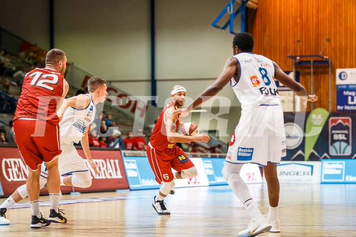 Basketball, Admiral Basketball Superliga 2019/20, Grunddurchgang 8.Runde, Oberwart Gunners, Traiskirchen Lions, Shawn L. Ray (6)