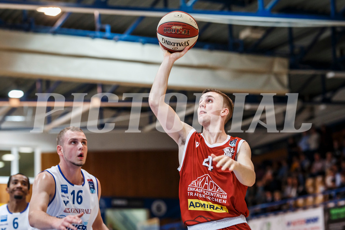 Basketball, Admiral Basketball Superliga 2019/20, Grunddurchgang 8.Runde, Oberwart Gunners, Traiskirchen Lions, Jan Razdevsek (4)