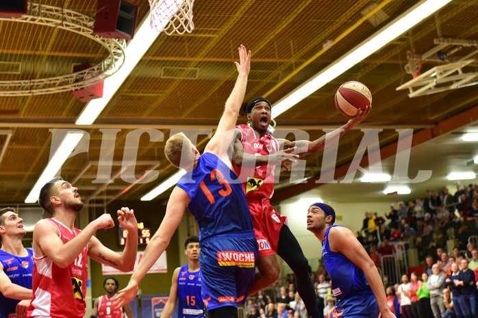 Basketball Superliga 2019/20, Grunddurchgang 8.Runde Flyers Wels vs. Kapfenberg, Benjamin Blazevic (12), Zachary Braxton (13), Derek Jackson (6)

