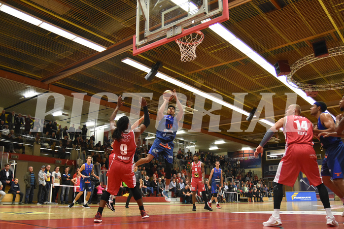 Basketball Superliga 2019/20, Grunddurchgang 8.Runde Flyers Wels vs. Kapfenberg, Cameron DeLaney (9),Tilo Klette (14)