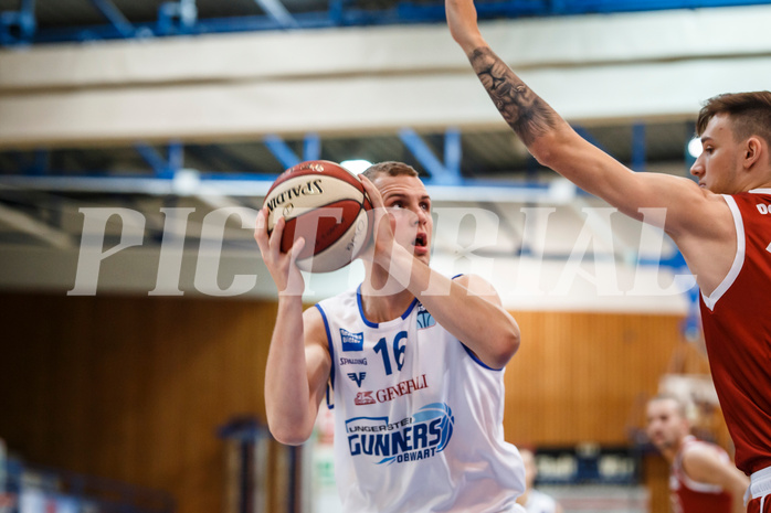 Basketball, Admiral Basketball Superliga 2019/20, Grunddurchgang 8.Runde, Oberwart Gunners, Traiskirchen Lions, Renato Poljak (16)