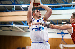 Basketball, Admiral Basketball Superliga 2019/20, Grunddurchgang 8.Runde, Oberwart Gunners, Traiskirchen Lions, Renato Poljak (16)