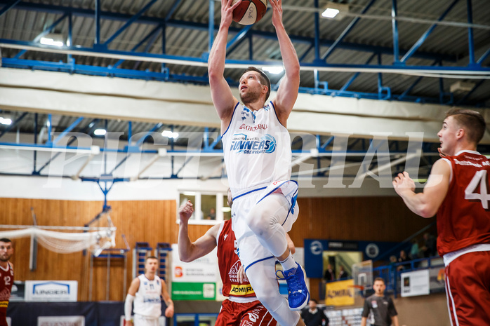 Basketball, Admiral Basketball Superliga 2019/20, Grunddurchgang 8.Runde, Oberwart Gunners, Traiskirchen Lions, Andrius Mikutis (5)