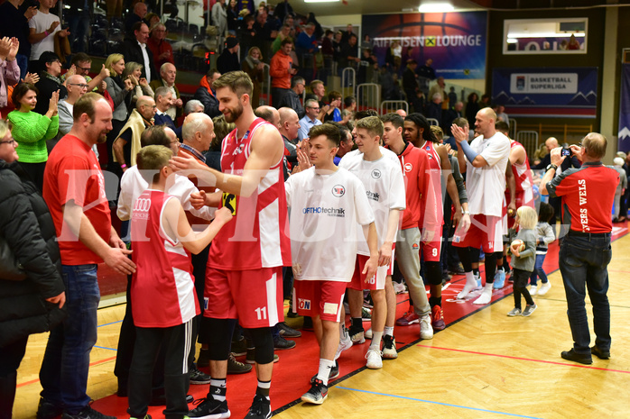 Basketball Superliga 2019/20, Grunddurchgang 8.Runde Flyers Wels vs. Kapfenberg,Erwin Zulic (11)Cameron DeLaney (9)Tilo Klette (14)


