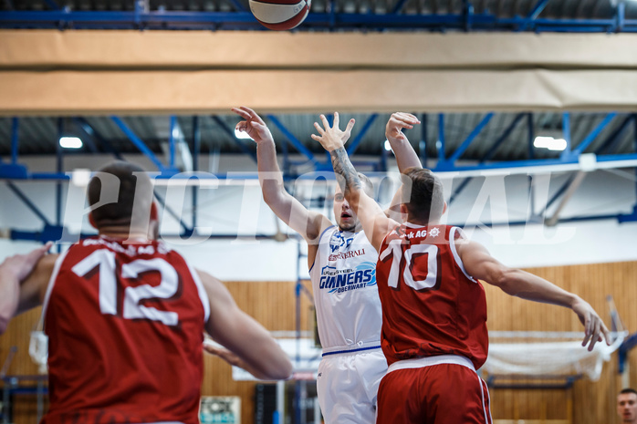 Basketball, Admiral Basketball Superliga 2019/20, Grunddurchgang 8.Runde, Oberwart Gunners, Traiskirchen Lions, Renato Poljak (16)