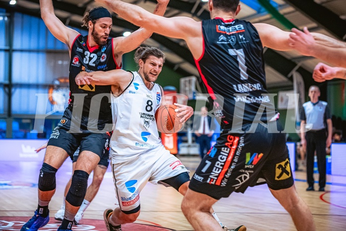 Basketball Basketball Superliga 2021/22, Grunddurchgang 15.Runde Vienna D.C. Timberwolves vs. Flyers Wels