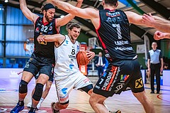 Basketball Basketball Superliga 2021/22, Grunddurchgang 15.Runde Vienna D.C. Timberwolves vs. Flyers Wels