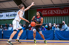 Basketball Basketball Superliga 2021/22, Grunddurchgang 15.Runde Vienna D.C. Timberwolves vs. Flyers Wels