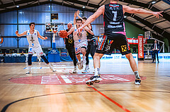 Basketball Basketball Superliga 2021/22, Grunddurchgang 15.Runde Vienna D.C. Timberwolves vs. Flyers Wels