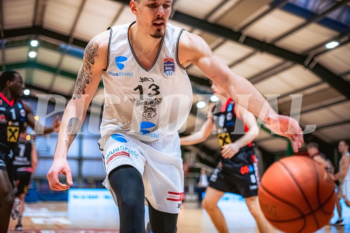 Basketball Basketball Superliga 2021/22, Grunddurchgang 15.Runde Vienna D.C. Timberwolves vs. Flyers Wels