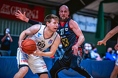 Basketball Basketball Superliga 2021/22, Grunddurchgang 15.Runde Vienna D.C. Timberwolves vs. Flyers Wels