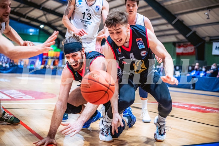 Basketball Basketball Superliga 2021/22, Grunddurchgang 15.Runde Vienna D.C. Timberwolves vs. Flyers Wels