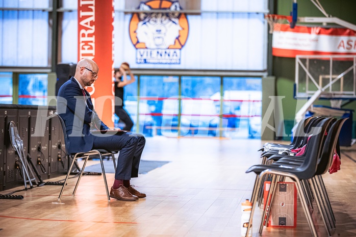 Basketball Basketball Superliga 2021/22, Grunddurchgang 15.Runde Vienna D.C. Timberwolves vs. Flyers Wels