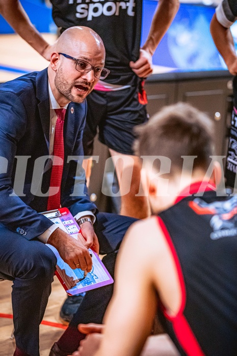 Basketball Basketball Superliga 2021/22, Grunddurchgang 15.Runde Vienna D.C. Timberwolves vs. Flyers Wels