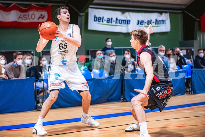 Basketball Basketball Superliga 2021/22, Grunddurchgang 15.Runde Vienna D.C. Timberwolves vs. Flyers Wels
