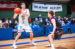 Basketball Basketball Superliga 2021/22, Grunddurchgang 15.Runde Vienna D.C. Timberwolves vs. Flyers Wels