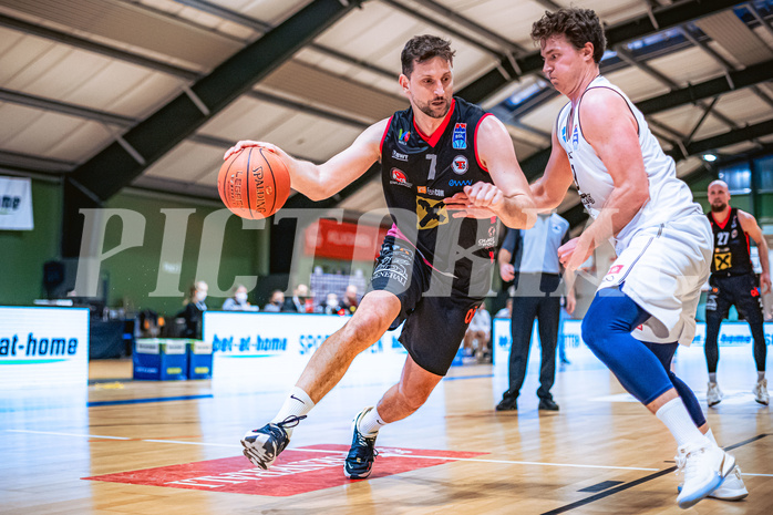 Basketball Basketball Superliga 2021/22, Grunddurchgang 15.Runde Vienna D.C. Timberwolves vs. Flyers Wels