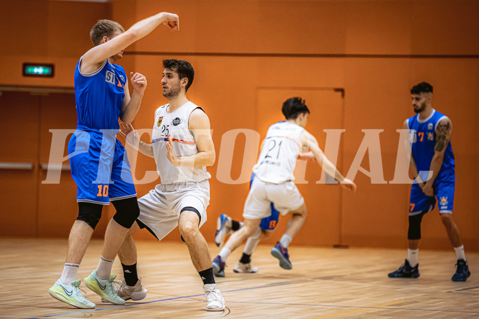 Basketball, Basketball Zweite Liga 2022/23, Grunddurchgang 10.Runde, Vienna United, BBU Salzburg, Asdren Drew Koka (10), Marko Soldo (25)