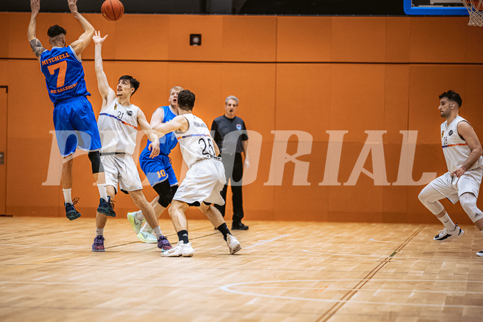 Basketball, Basketball Zweite Liga 2022/23, Grunddurchgang 10.Runde, Vienna United, BBU Salzburg, Adrian Mitchell (7), Bruno Golino (21)