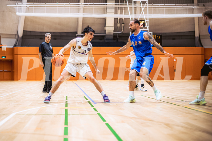 Basketball, Basketball Zweite Liga 2022/23, Grunddurchgang 10.Runde, Vienna United, BBU Salzburg, Bruno Golino (21), Kenan Biberovic (2)