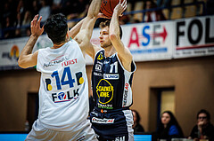 Basketball, win2day Basketball Superliga 2022/23, Grunddurchgang Runde 7, Oberwart Gunners, Gmunden Swans, 