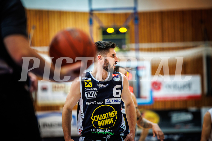 Basketball, win2day Basketball Superliga 2022/23, Grunddurchgang Runde 7, Oberwart Gunners, Gmunden Swans, 