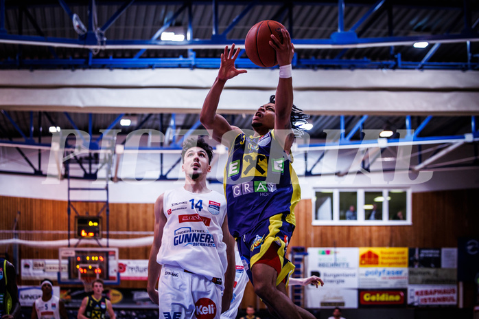 Basketball, win2day Basketball Superliga 2022/23, Grunddurchgang Runde 11, Oberwart Gunners, UBSC Graz, 