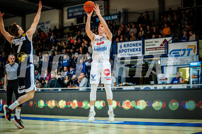 Basketball, win2day Basketball Superliga 2022/23, Grunddurchgang Runde 7, Oberwart Gunners, Gmunden Swans, 