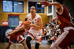 Basketball, win2day Basketball Superliga 2022/23, Grunddurchgang 1.Runde, Traiskirchen Lions, BC GGMT Vienna, Stefan Savic (13)