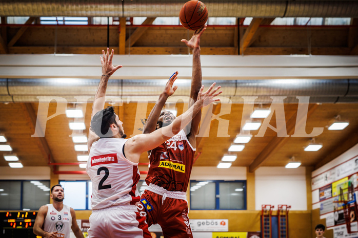 Basketball, win2day Basketball Superliga 2022/23, Grunddurchgang 1.Runde, Traiskirchen Lions, BC GGMT Vienna, Aristide Boya (24)