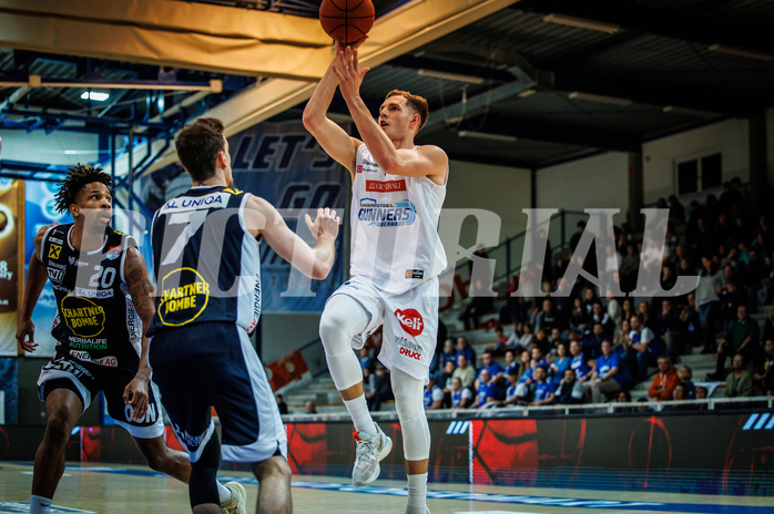 Basketball, win2day Basketball Superliga 2022/23, Grunddurchgang Runde 7, Oberwart Gunners, Gmunden Swans, 