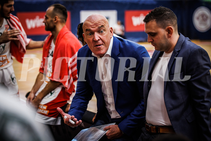 Basketball, win2day Basketball Superliga 2022/23, Grunddurchgang 1.Runde, Traiskirchen Lions, BC GGMT Vienna, Aramis Naglic (Head Coach)