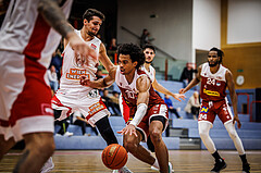 Basketball, win2day Basketball Superliga 2022/23, Grunddurchgang 1.Runde, Traiskirchen Lions, BC GGMT Vienna, Evan Taylor (10)
