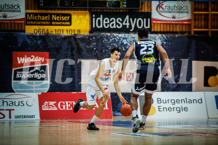 Basketball, win2day Basketball Superliga 2022/23, Grunddurchgang Runde 7, Oberwart Gunners, Gmunden Swans, 