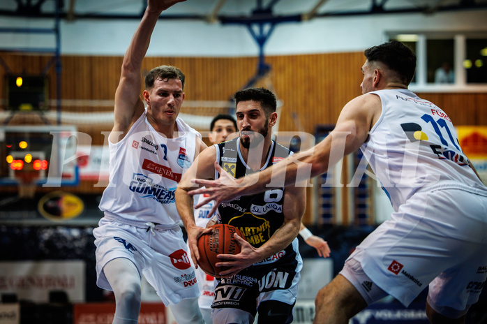 Basketball, win2day Basketball Superliga 2022/23, Grunddurchgang Runde 7, Oberwart Gunners, Gmunden Swans, 