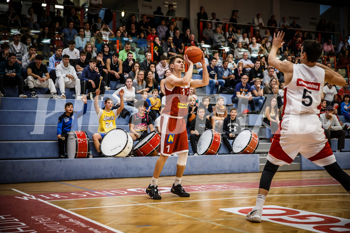 Basketball, win2day Basketball Superliga 2022/23, Grunddurchgang 1.Runde, Traiskirchen Lions, BC GGMT Vienna, David Makivic (1)