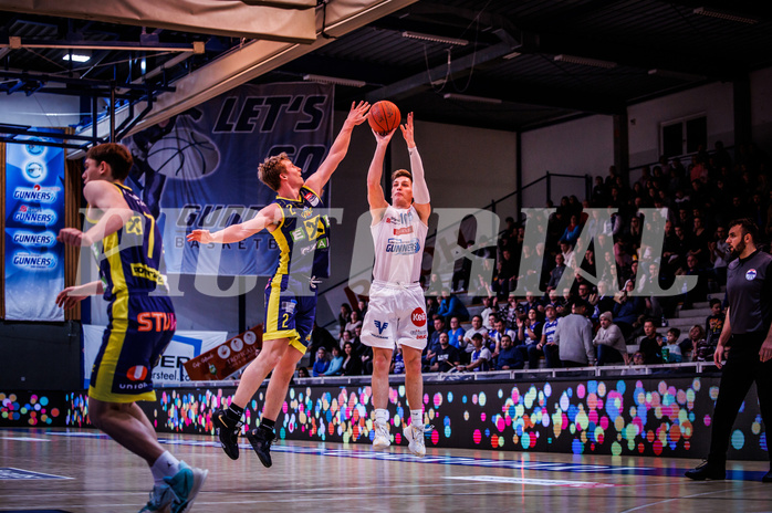 Basketball, win2day Basketball Superliga 2022/23, Grunddurchgang Runde 11, Oberwart Gunners, UBSC Graz, 