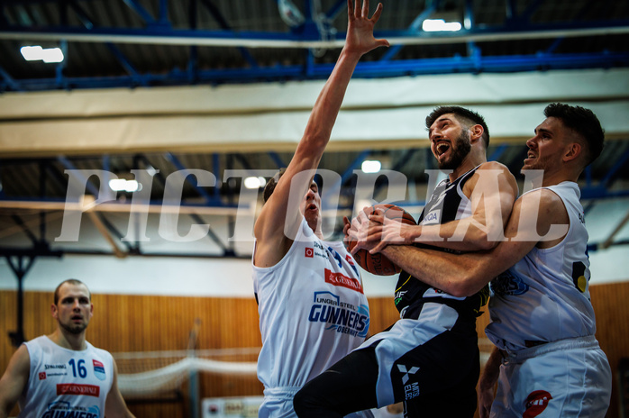 Basketball, win2day Basketball Superliga 2022/23, Grunddurchgang Runde 7, Oberwart Gunners, Gmunden Swans, 