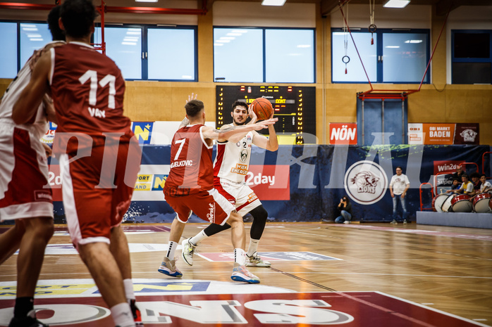 Basketball, win2day Basketball Superliga 2022/23, Grunddurchgang 1.Runde, Traiskirchen Lions, BC GGMT Vienna, Fahrudin Manjgafic (2)