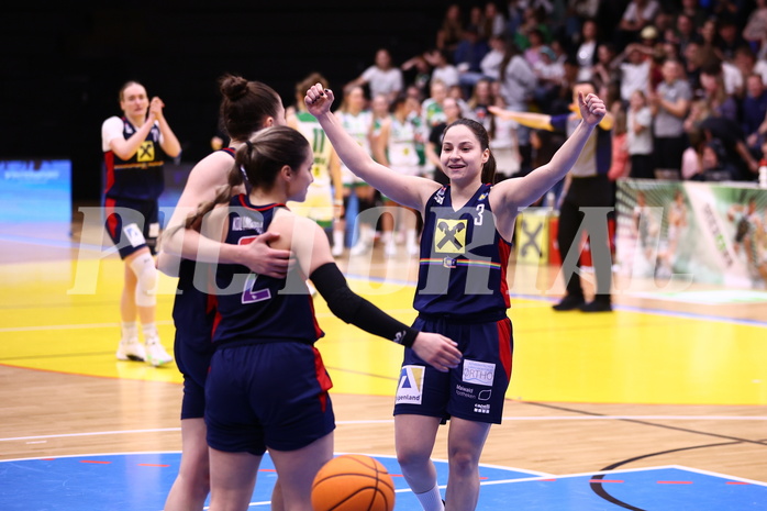01.04.2024, Graz, Raiffeisen Sportpark, Basketball Damen Superliga 2023/24, Finale, Spiel 2, UBI Holding Graz - SKN St. Pölten Frauen ,  
