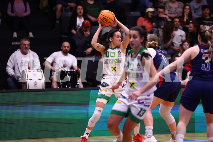 01.04.2024, Graz, Raiffeisen Sportpark, Basketball Damen Superliga 2023/24, Finale, Spiel 2, UBI Holding Graz - SKN St. Pölten Frauen ,  