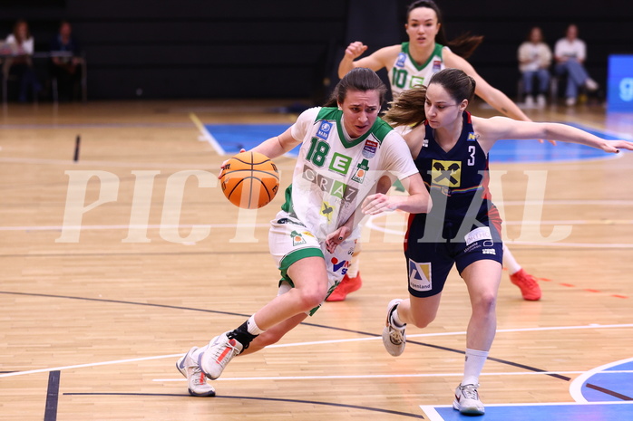 01.04.2024, Graz, Raiffeisen Sportpark, Basketball Damen Superliga 2023/24, Finale, Spiel 2, UBI Holding Graz - SKN St. Pölten Frauen ,  