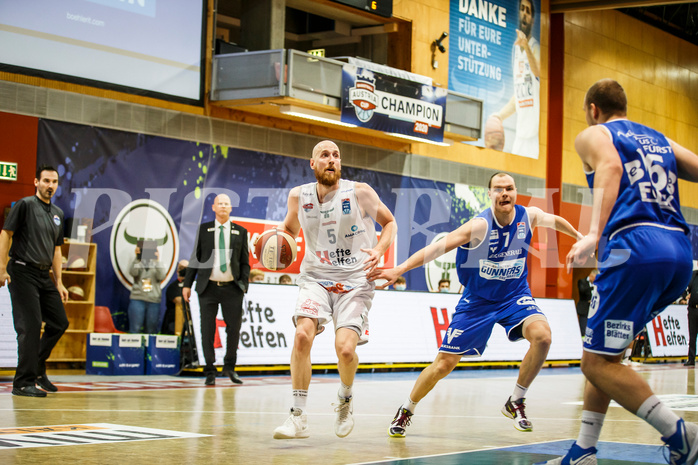 Basketball, bet-at-home Basketball Superliga 2020/21, Grunddurchgang 10.Runde, Kapfenberg Bulls, Oberwart Gunners, Thomas Schreiner (5)